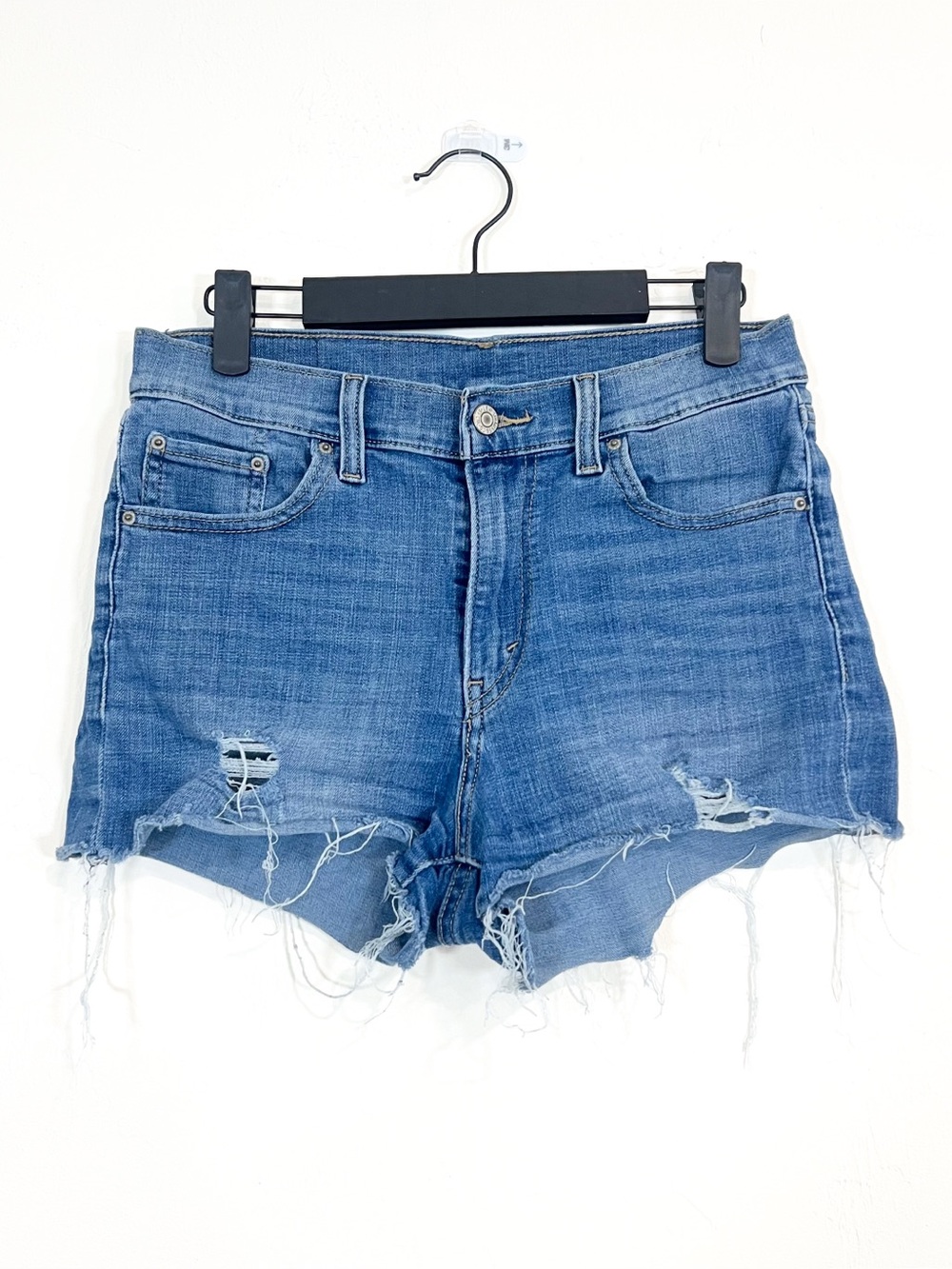 Levi's Classic Denim Cut Off Shorts Size 28 Summer Everyday Beach